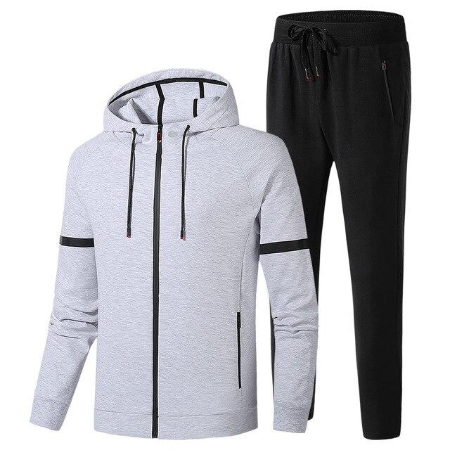 Мужские спортивные спортивные костюмы, комплекты мужской модной спортивной одежды, комплект весенне-осенней одежды, костюмы, куртка + брюки, качество, большие размеры L-8xl