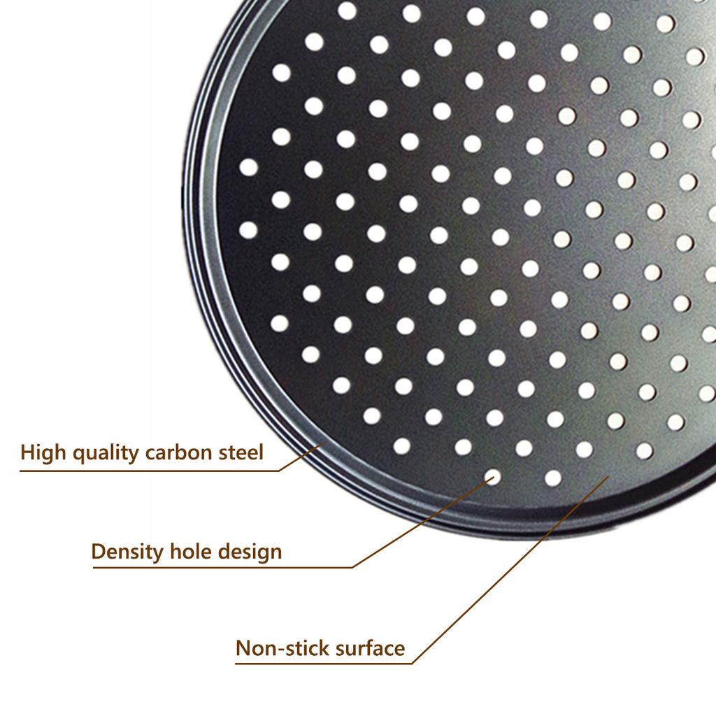 Стальная форма для пиццы 32 см круглая перфорированная форма для выпечки пиццы антипригарная форма для выпечки пиццы для дома ресторана кухни духовки выпечки