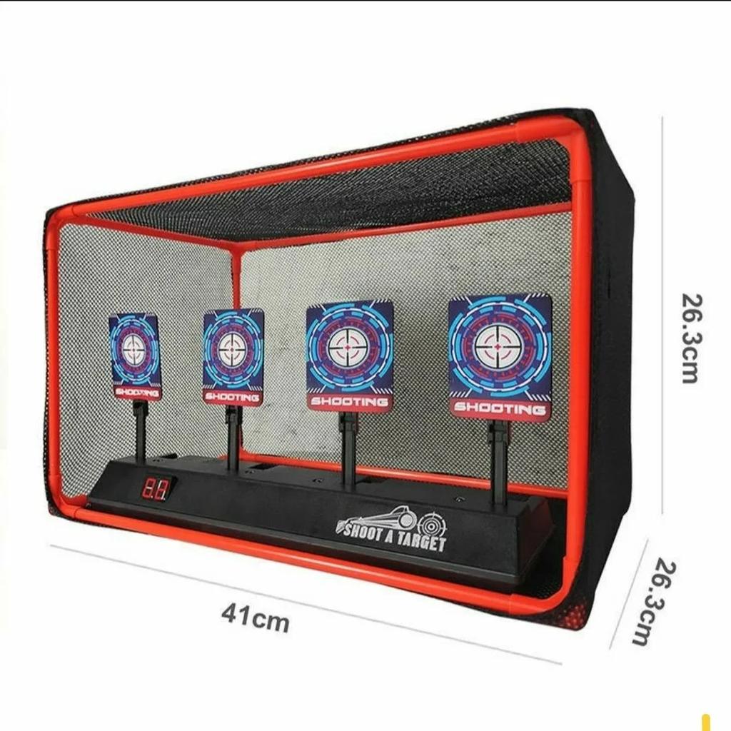 Мишени для пистолетов Nerf с автосбросом, электрические мишени для стрельбы, аксессуары, игрушки для детей, звуковые и световые игры для стрельбы, высокая точность подсчета очков