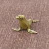 1 Pcs Antique Brass Sea Lion Ornament Handcrafted Creative Desktop Paperweight Metal Collectible Craft with Engraving Casting