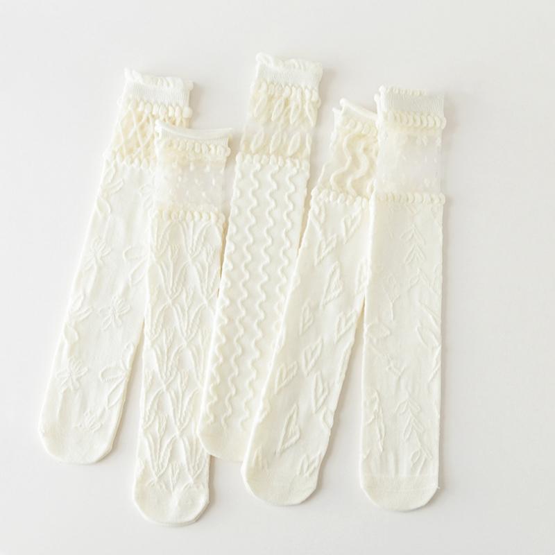 Baby Girls Socks Toddler Newborn Stocking White Socks Kids Japanese Stocking Lace Summer Girls Outdoor Accessories