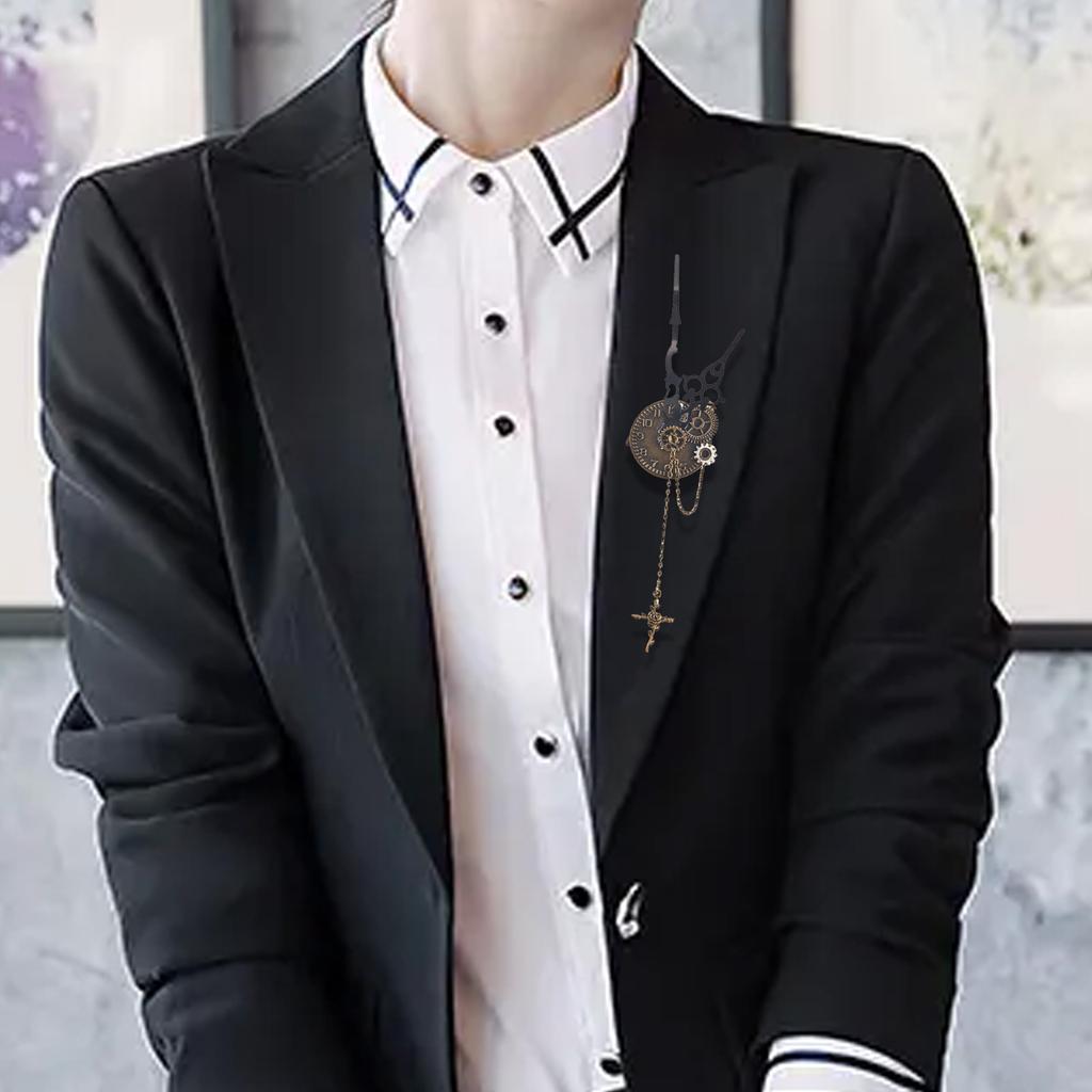 Брошь в стиле стимпанк, булавка для лацкана, значок в стиле стимпанк, готическая брошь, булавка в стиле стимпанк, ретро брошь с шестернями для рюкзака, сумки, куртки