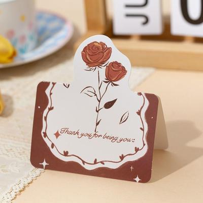 10 шт. Изысканное DIY Украшение Открытка Рукописный Букет Серия Карточка для Сообщений Складное Приглашение С Днем Рождения