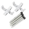 Rear Brake Pad Pins Clips BPF1266A Rear Disc Brake Installation Kit for Opel Vectra for Vauxhall Vectra B 1995 To 2003