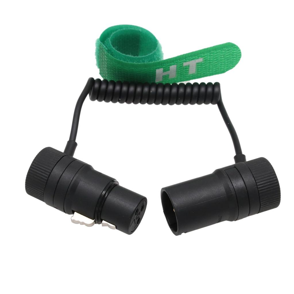 Кабель HangTon XLR 3-контактный штекер-гнездо под прямым углом для камер Sony FX3, FX9, Canon, микрофонов, рекордеров, микшеров, звуковых устройств, Zoom,