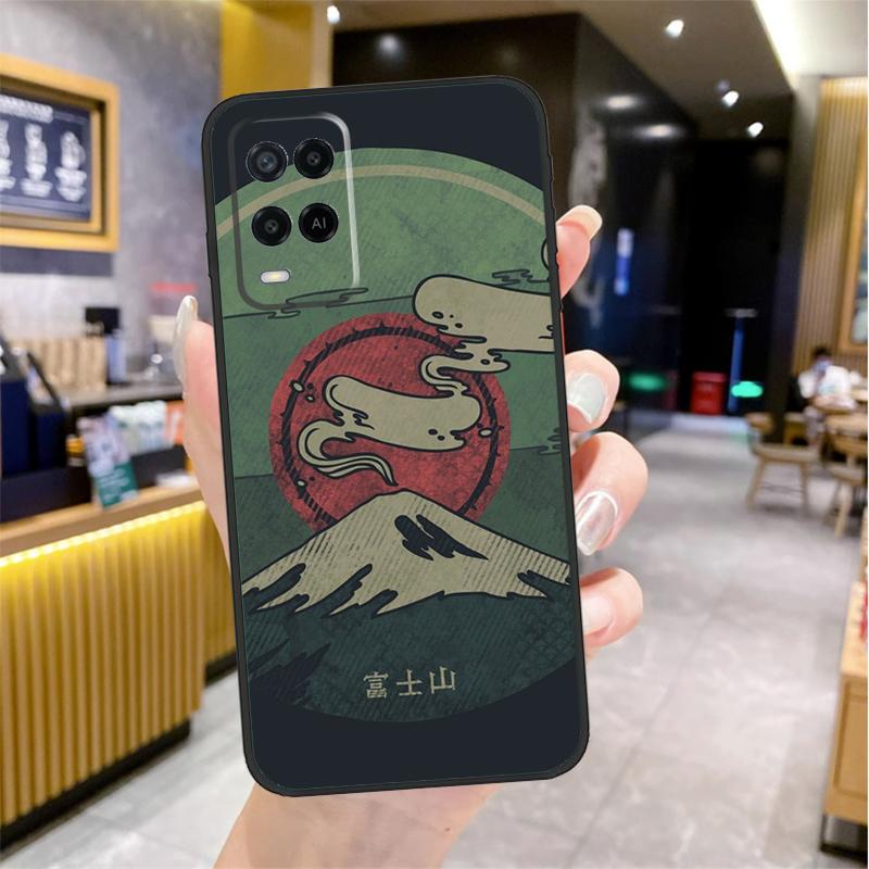 Японское искусство Гора Фудзи Чехол Для Oppo A96 A76 A16 A17 A18 A60 A80 A40 A38 A58 A78 A98 A94 A74 A54 A15 A57 A77 A5 Pro