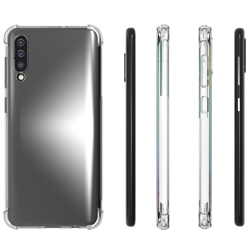 Простой Для Samsung A50 Толстый Ударопрочный Прозрачный Силиконовый Чехол для Телефона для Samsung A50 Прозрачная Крышка