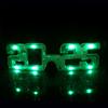 Новогодние светодиодные светящиеся очки 2025 года с цифрами, 3 режима освещения, реквизит для фотосессии на день рождения для косплея