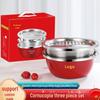 Stainless Steel Thickened Double-Ear Soup Pot (22/24/26cm) with Double Bottom and Gift Box
