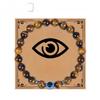 Men's Black Matte Tiger Eye Evil Eye Bracelet