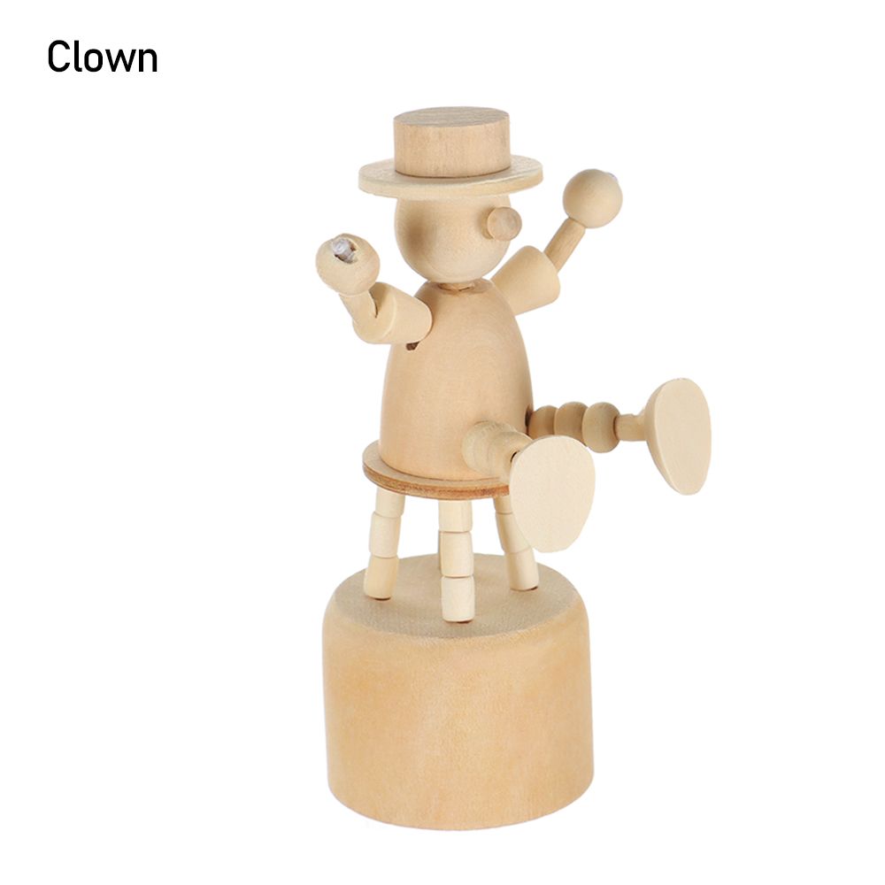 Shelf Home Decoration Wood DIY Craft Wooden Animal Ornaments Educational Toys Mini Desktop Decor