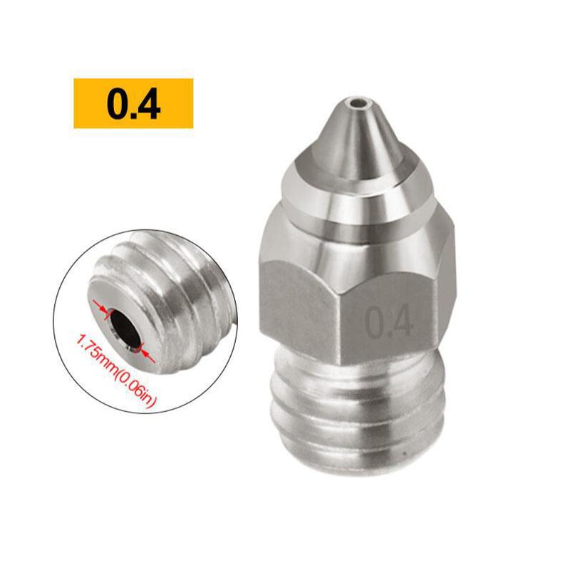 Латунные сопла экструдера хотэнда для принтеров серий CR-6 SE, Ender-3, Ender-5 0.2/0.4/0.6/0.8/1.0 мм