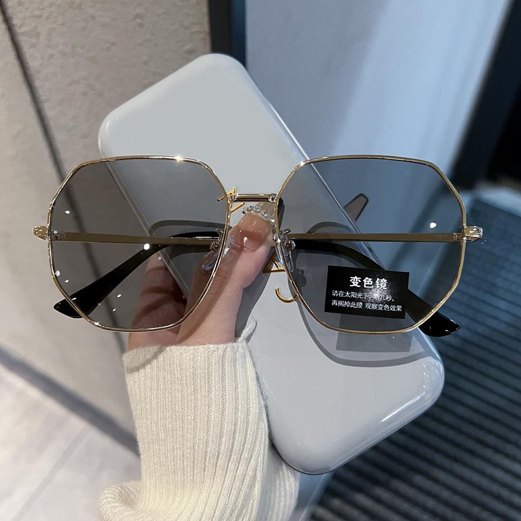 Солнцезащитные очки высокого класса в европейском и американском стиле, Женские летние многоугольные солнцезащитные очки с защитой от УФ-лучей, Модные очки