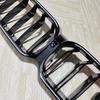 LED Lights Car Front Bumper Kidney Grill Grilles For BMW 5 Series G30 G31 F90(M5) LCI 2020-2023 ABS Gloss Black Bodykits Tuning