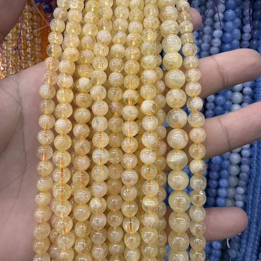 Натуральный золотистый рутиловый кварц, loose round beads, для изготовления украшений своими руками