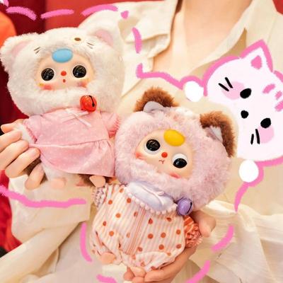Babythree Серия «Котенок Гардероб» Плюшевая кукла Сюрприз Бокс Милые фигурки животных Подвеска Брелок Коллекционные игрушки Модный подарок на день рождения