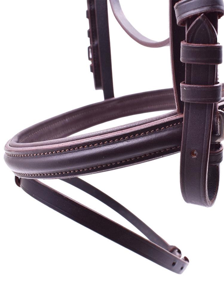 Набор кожаной уздечки для лошади с нескользящими поводьями - Кожаное снаряжение для верховой езды