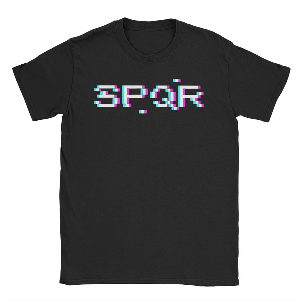Символ SPQR Древнего Рима для Мужчин Женщин Футболки Повседневная Футболка С Коротким Рукавом С Круглым Вырезом Хлопок Идея для Подарка Одежда