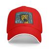 Wack crazy cat hissing yellow blue Baseball Cap dad hat Kids Hat Mens Caps Womens