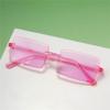 20PCS Retro Sunglasses Women Brand Designer Fashion Rimless Gradient Sun Glasses Shades Cutting Lens Ladies Frameless Eyeglasses