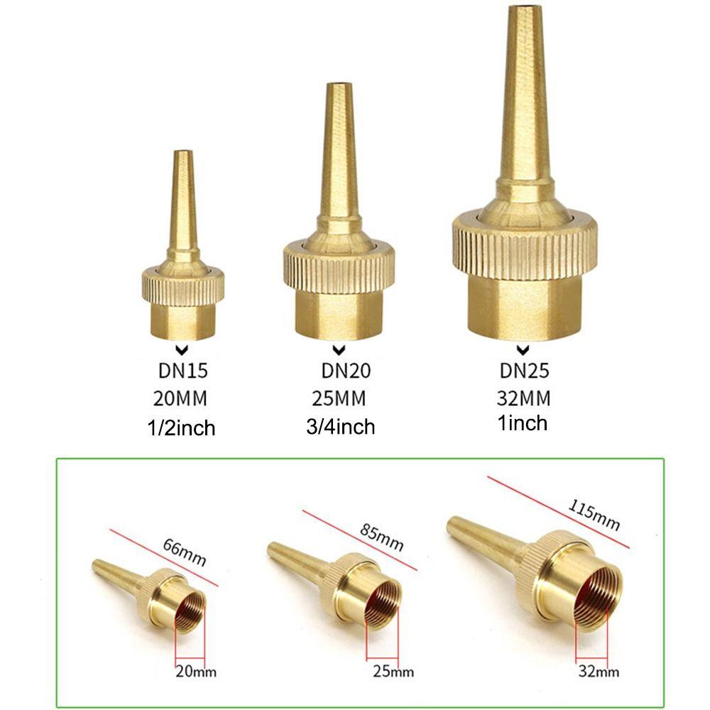 1/2" 3/4" 1" Струйные Прямые Фонтанные Насадки Латунная Распылительная Головка Насадка для Фонтана Бассейна