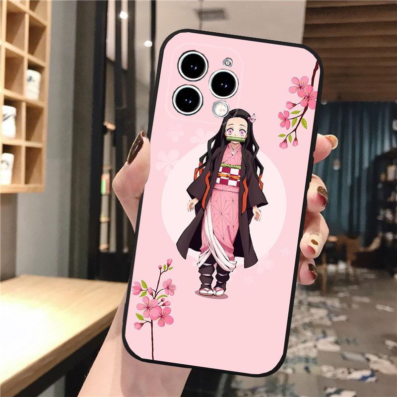 Чехол для телефона Nezuko Kamado Demon Slayer Для iphone 17 Pro Max Air 16 15 14 13 Pro Max 15 16 Pro 15Plus Корпус