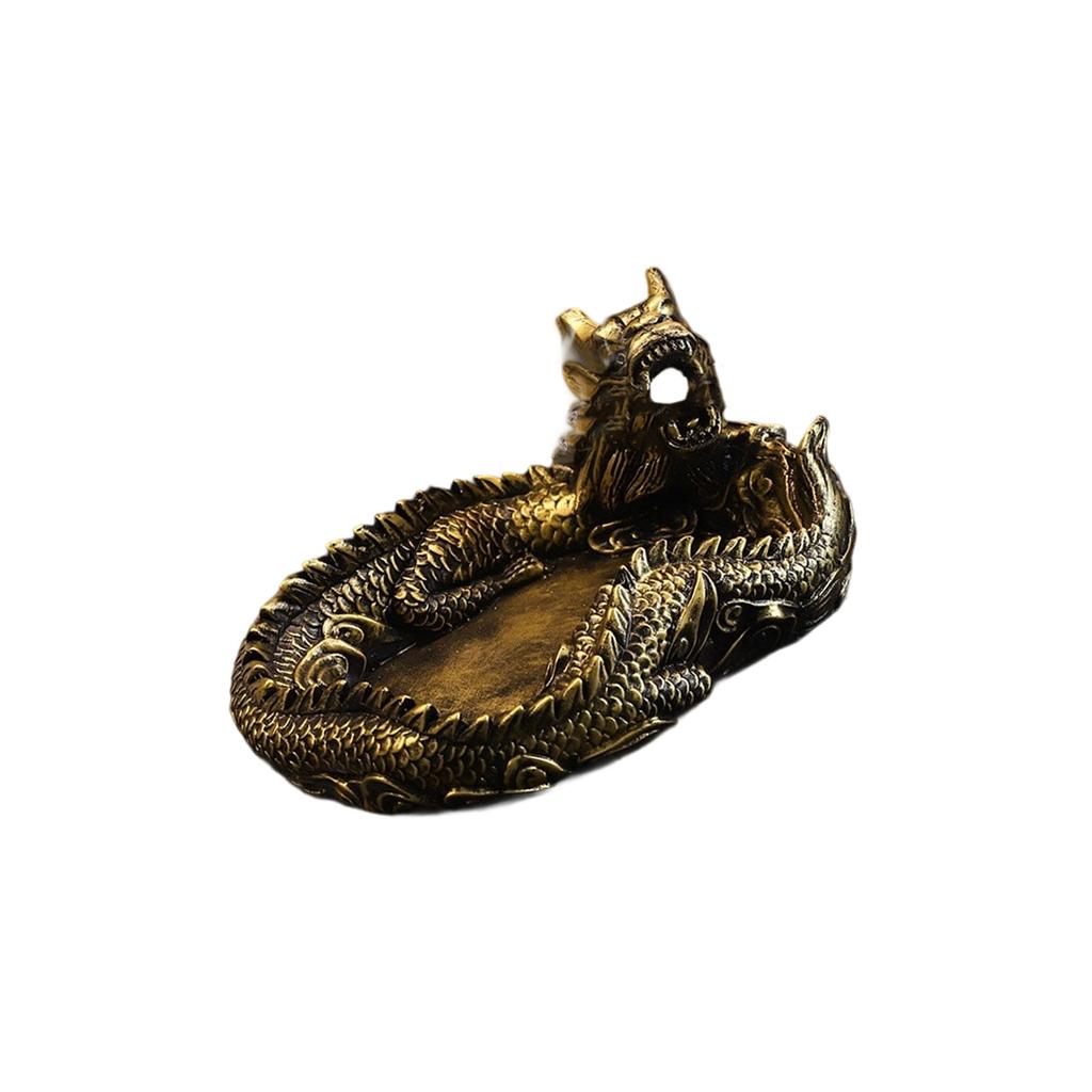 Artistic Dragon Resin Ashtray For Home Decor Office Desk Traditional Chinese Cultural Design Decorative Accessories