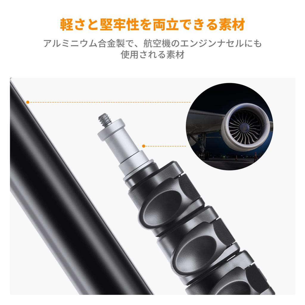 Концептуальная стойка для освещения, стойка для фотовспышки, стойка для фотовспышки, изготовленная из алюминия, легкая, 890 г, удобная для переноски, компактная, с рычажным замком, студийный угол