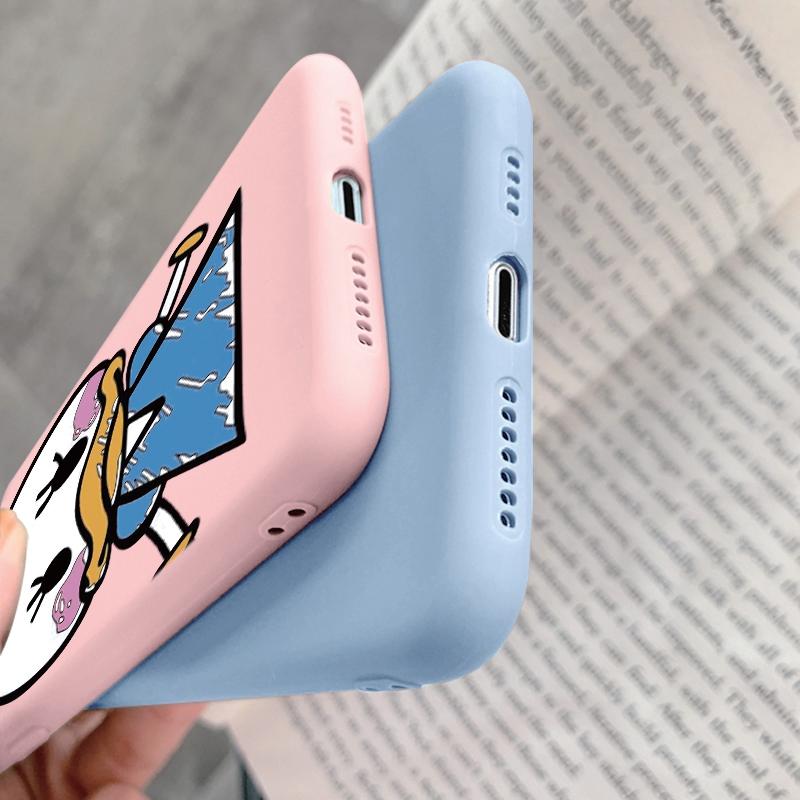 Милый узорчатый мягкий силиконовый чехол для Samsung A55 M35 S24 Xiaomi Redmi Note 13 Pro 13C iPhone Huawei Honor Realme Camera Защитный противоударный чехол