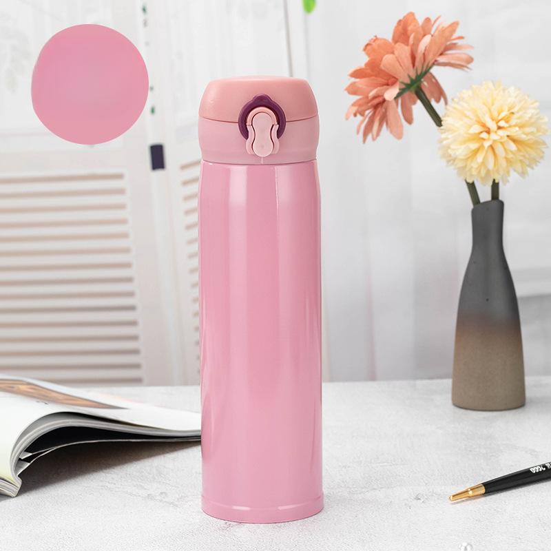 Double Creative Thermos Cup Stainless Steel Water Cup Printed Car Bouncing Cup Portable Cup