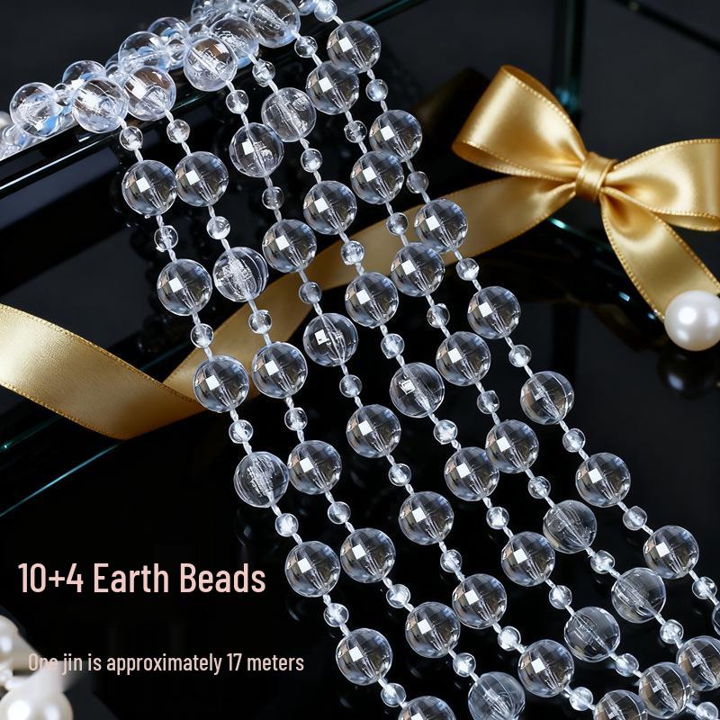 Акриловые бусины НЛО 10 мм для свадебной гирлянды, украшения прохода или люстры