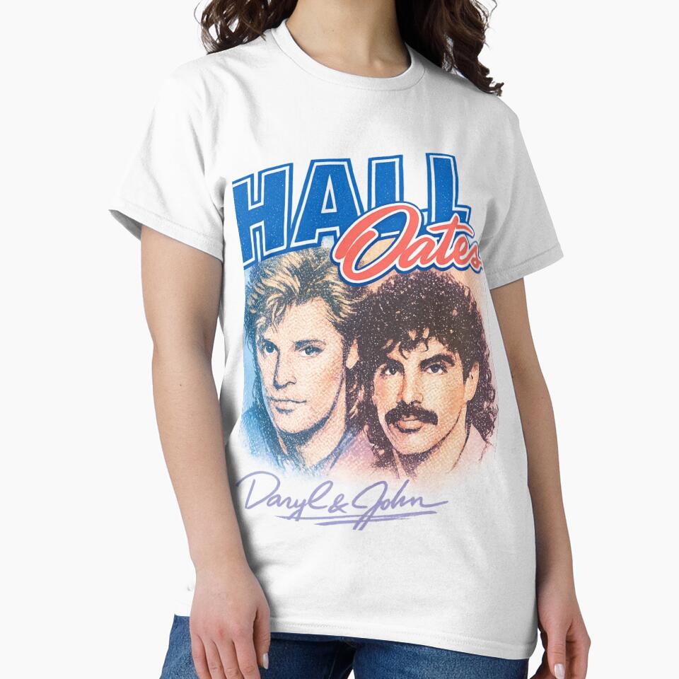 Hall & Oates Retro Pop Duo Tribute Design Classic T-Shirt