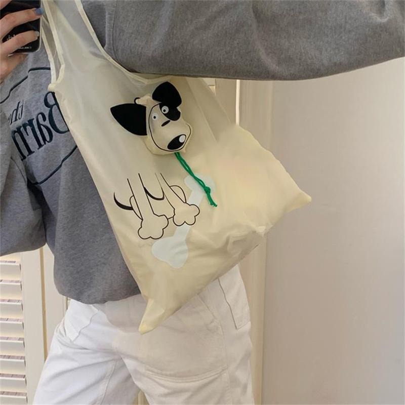 Мультяшная складная хозяйственная сумка, портативная, большой вместимости, экологичная сумка для супермаркета