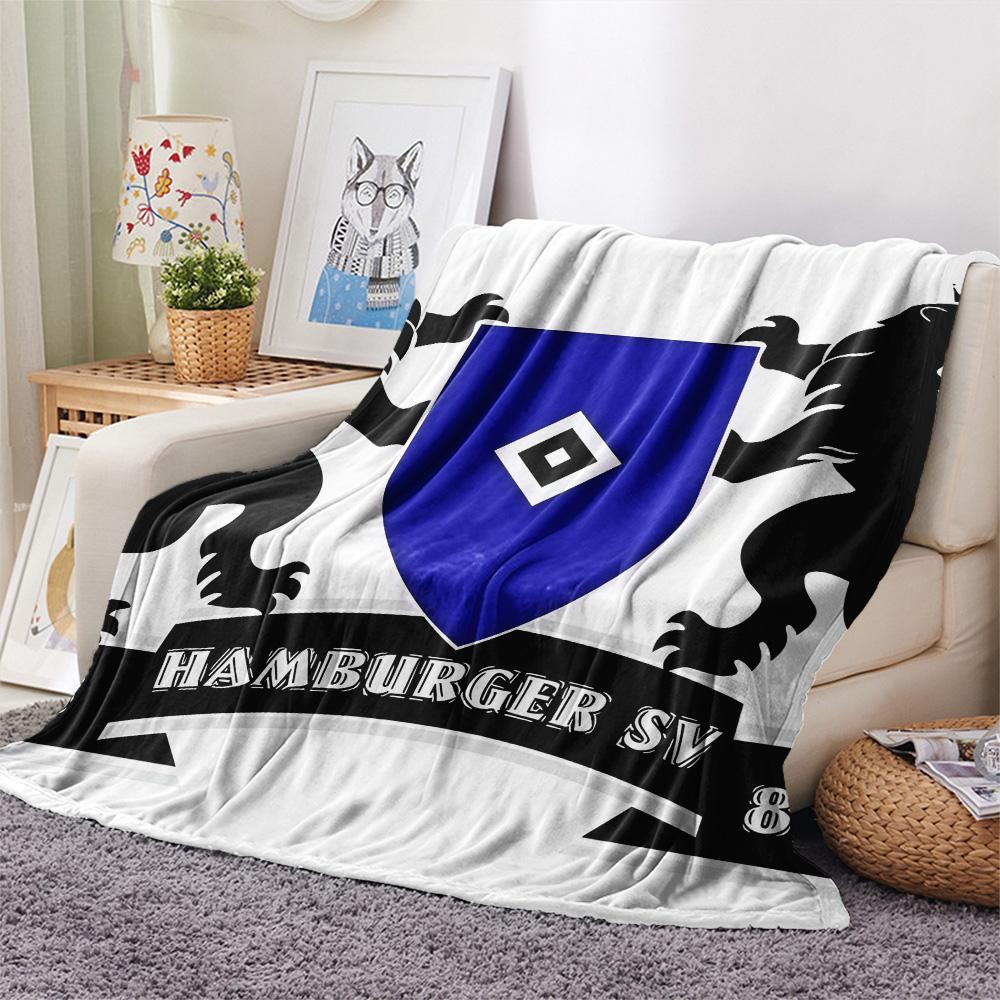Hamburger SV Print FlAannel Blanket, High quality Comfortable for All Seasons, Home Decor, Warmth and Comfort
