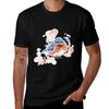 Blue And Red Watercolour Bird Tshirt Tough Fabric Work Tee Tshirt