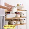 Large Capacity Kitchen Organizer Bin Coverless Organizer Containers Durable Storage Drawer
