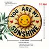 Vintage "You Are My Sunshine" Round Aluminum Sign