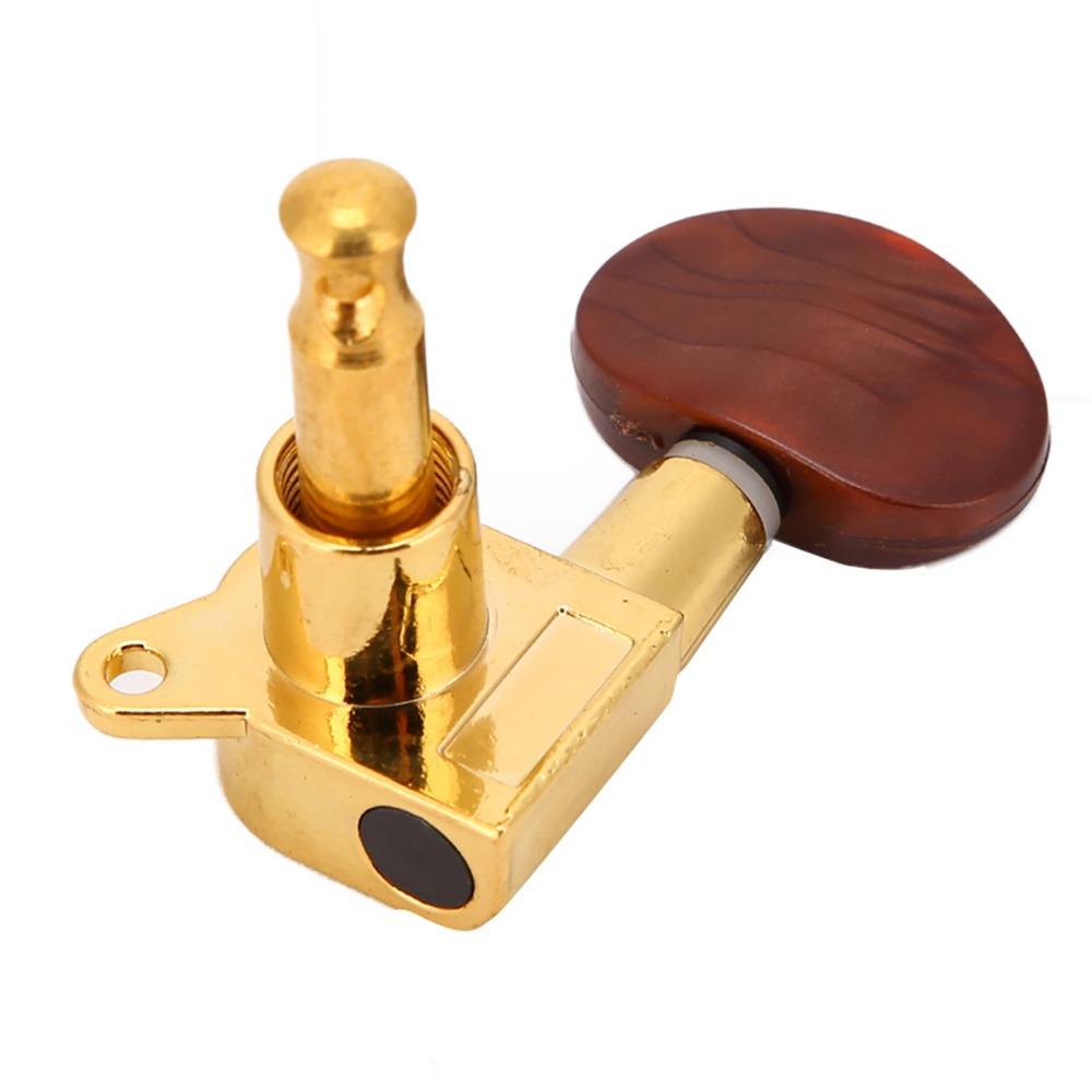 6PCS Semi-Closed 3L3R Tuning Pegs Golden Tuning Keys Professional Guitar Tuning Pegs Guitarists