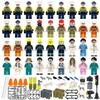 City Series Fire, Police and Medical Rescue Character Building Block Toys