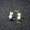 Minimalist Cute Animal Earings Jewelry Small Penguin Fish Swallow Stud Earrings for Women U Shaped Earing Oorbellen