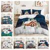 Christmas Bedding 3D Down Duvet Cover 2/3 Pieces New Year Bedroom Decoration Luxury and Comfortable Home Textile Christmas Gift