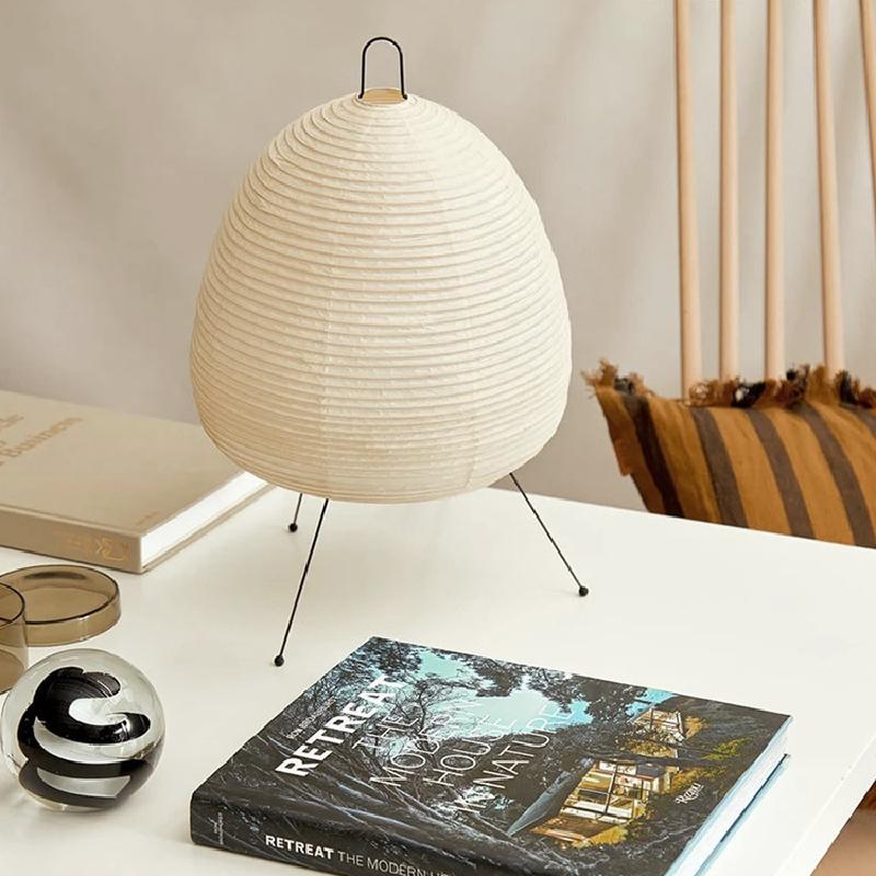 Creative Art Rice Paper Lantern LED Table Lamp Japanese Home Decor Lights Living Room Bedroom Bedside Hotel Tripod Floor Lamps