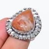 Natural Hematoid Gemstone Handmade 925 Sterling Silver Jewelry Ring Size 8 n1Y56