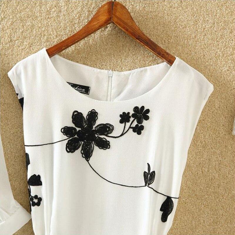 Платье-костюм, женское модное летнее бандажное шифоновое платье с принтом в стиле ретро, ​​блузка, костюм из двух предметов