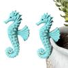 Seahorse Figurine Plant Pot Hanger Resin Seahorse Flower Pot Hugger Seahorse Statue for Planters Fish Tank Fence Edge Decoration