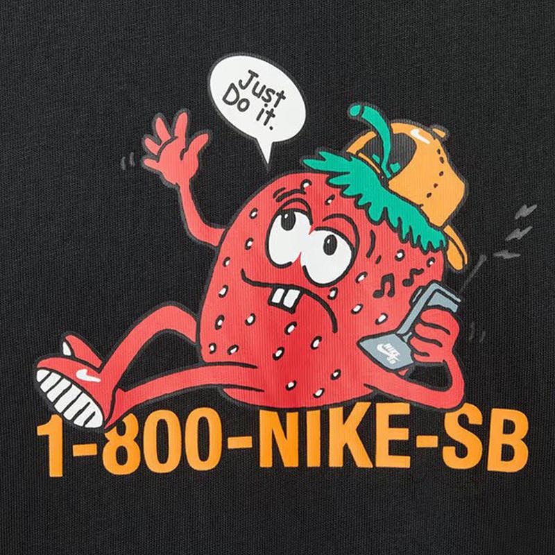 Nike Модная универсальная футболка с буквенным принтом, мультяшная аниме, с круглым вырезом, с коротким рукавом, мужская футболка HV1303010