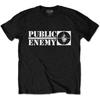 Мужская футболка Public Enemy с логотипом-мишенью, приталенная, размер L, черная