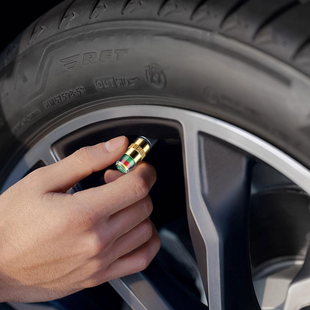 Колпачки TPMS для контроля давления в шинах, набор из 4 штук с индикаторами для международных