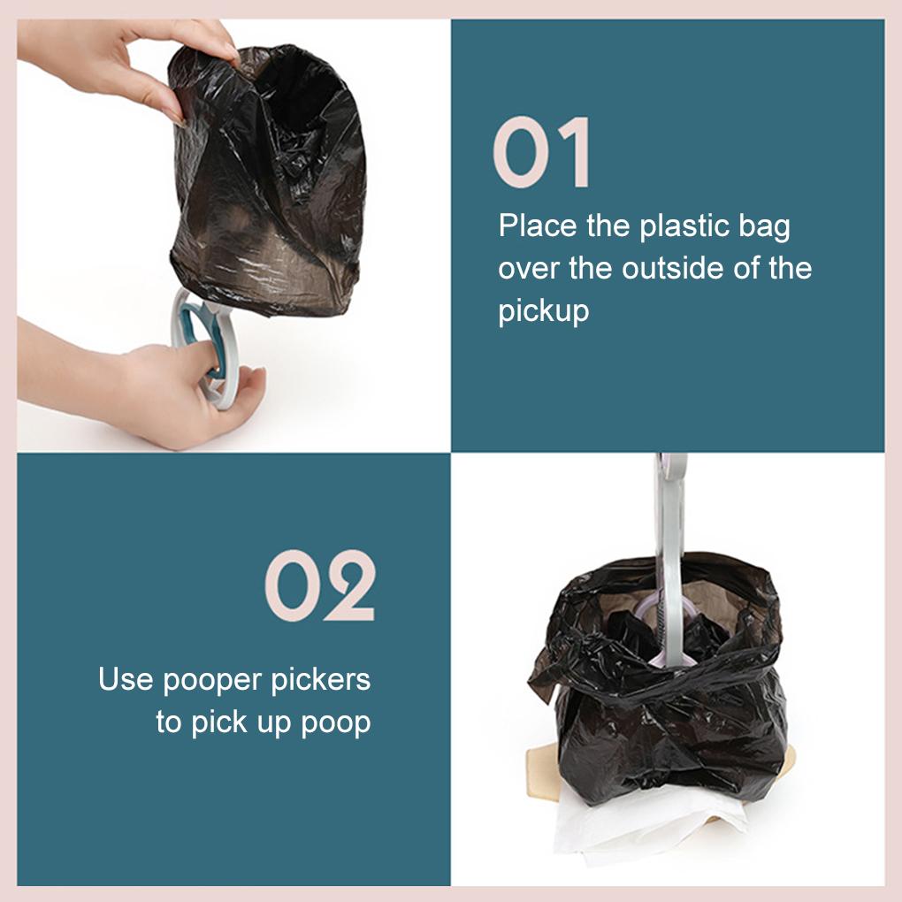 Long Handled Dog Poop Scooper Effortless Grip For Pet Waste Cleanup Dog Manure Shovel Dog Claw Clamp