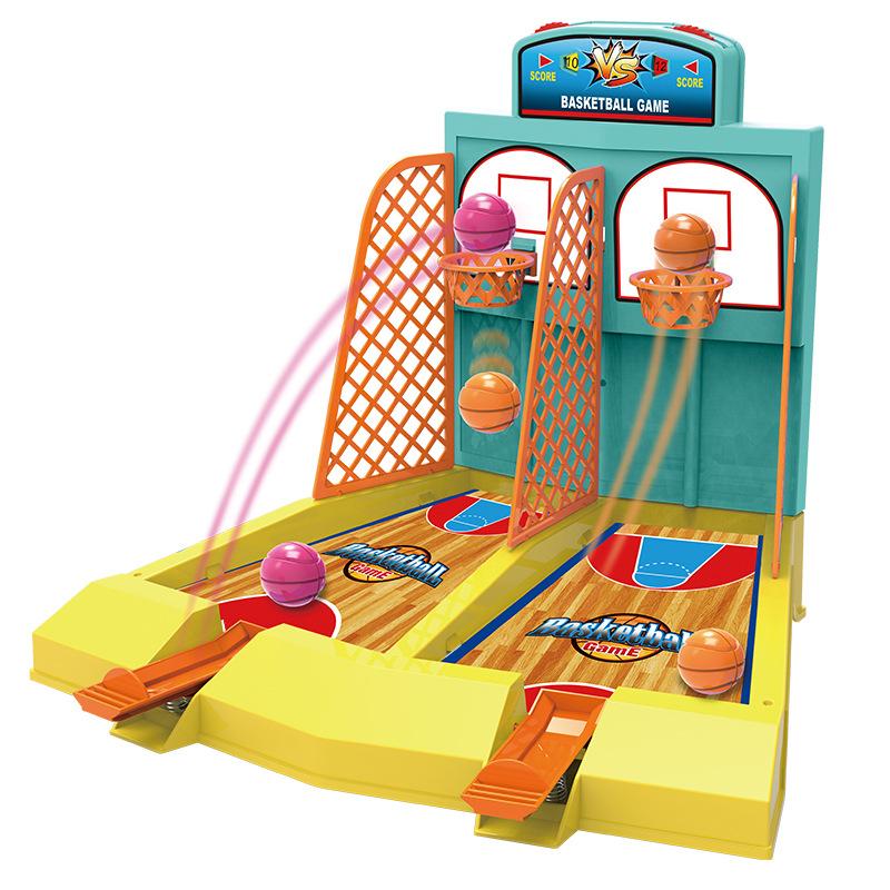 Настольная игра Баскетбол Футбол Игрушка Игра с одинарным и двойным счетом Настольный баскетбол с запуском пальцем